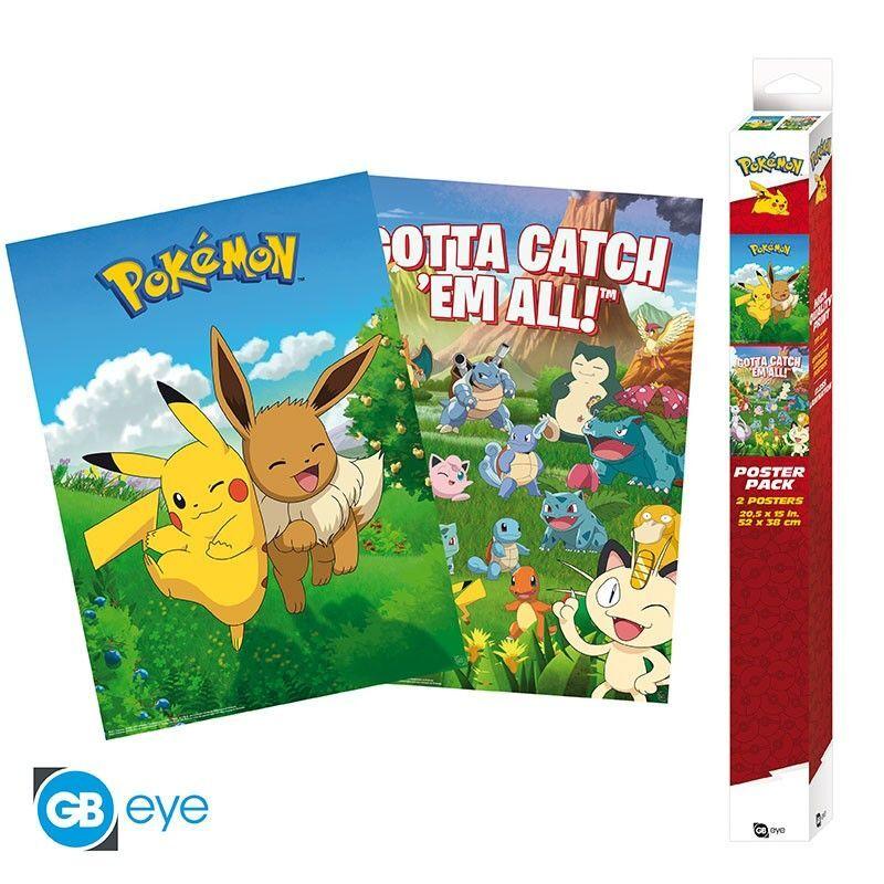 POKEMON Set 2 Chibi Posters - Umgebung (52x38)