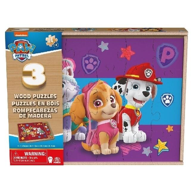 Spin Master - Paw Patrol - Patrol Holzpuzzle 3er Set