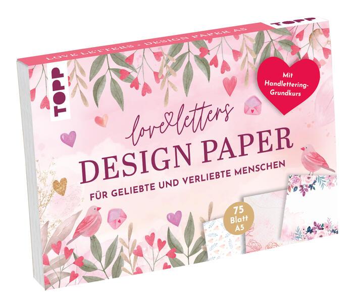 Design Paper Love Letters A5