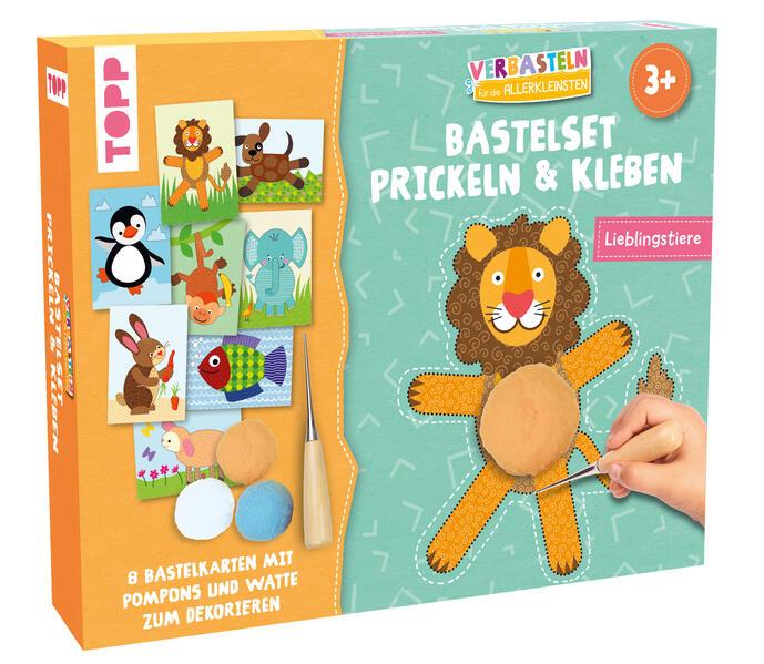 Verbasteln für die Allerkleinsten: Bastelset Prickeln & Kleben. Lieblingstiere