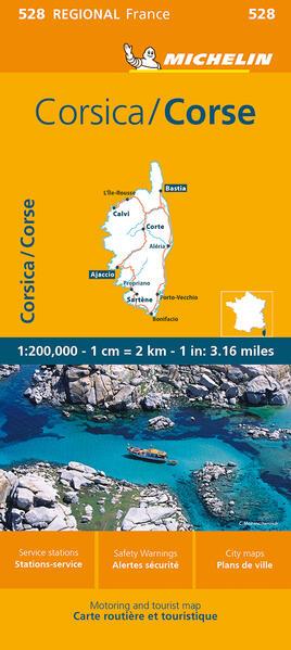 Michelin Corsica Map 528