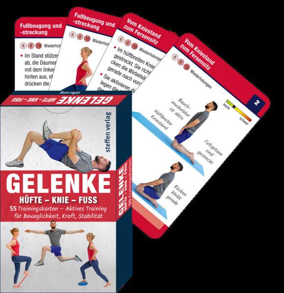 Trainingskarten Gelenke: Hüfte - Knie - Fuß