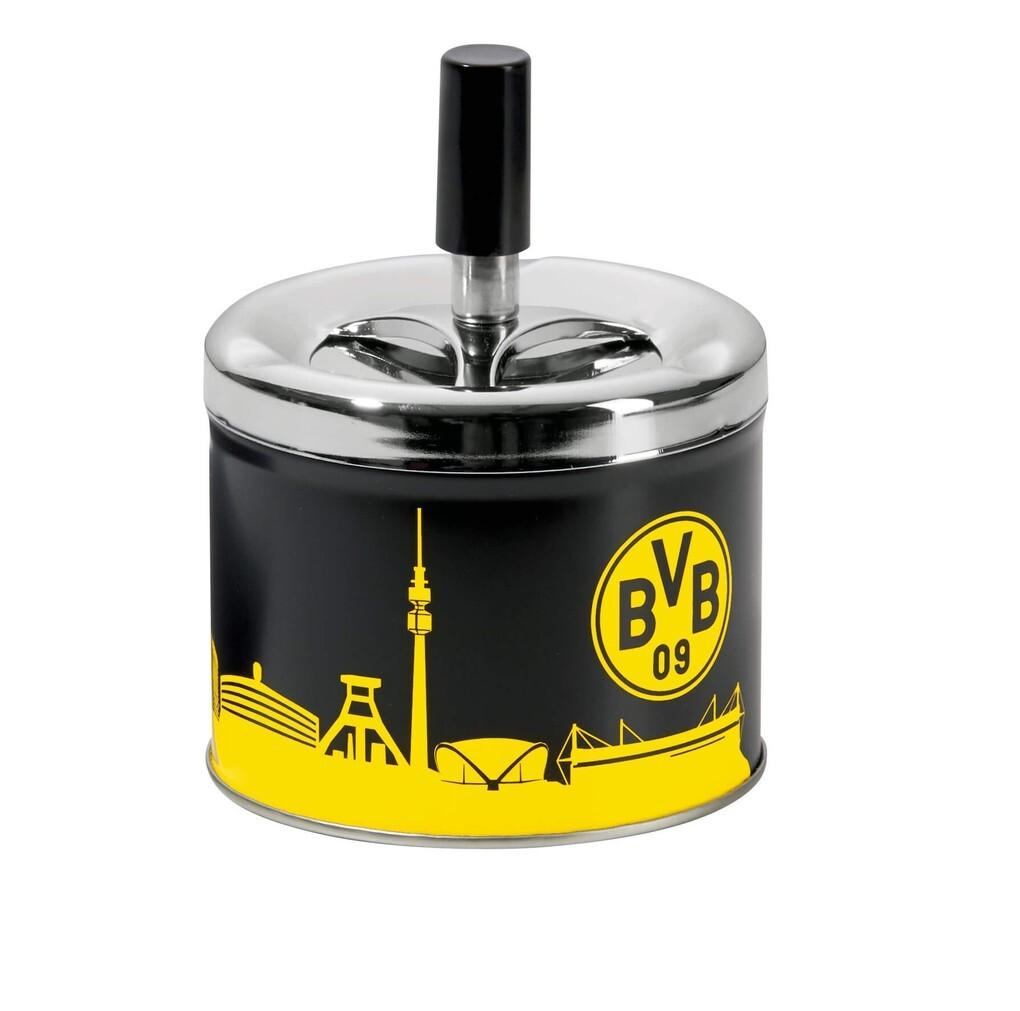 Borussia Dortmund - BVB Aschenbecher mit Deckel, Metall