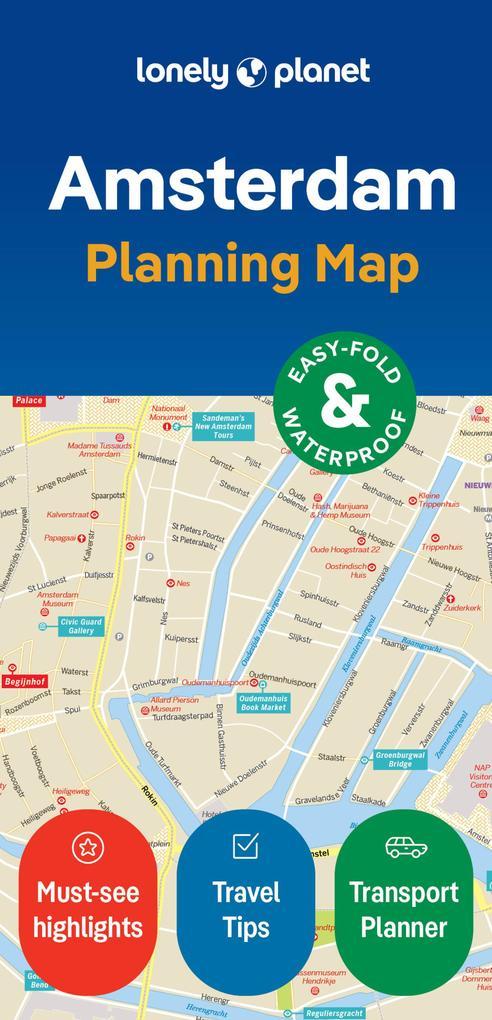 Lonely Planet Amsterdam City Map