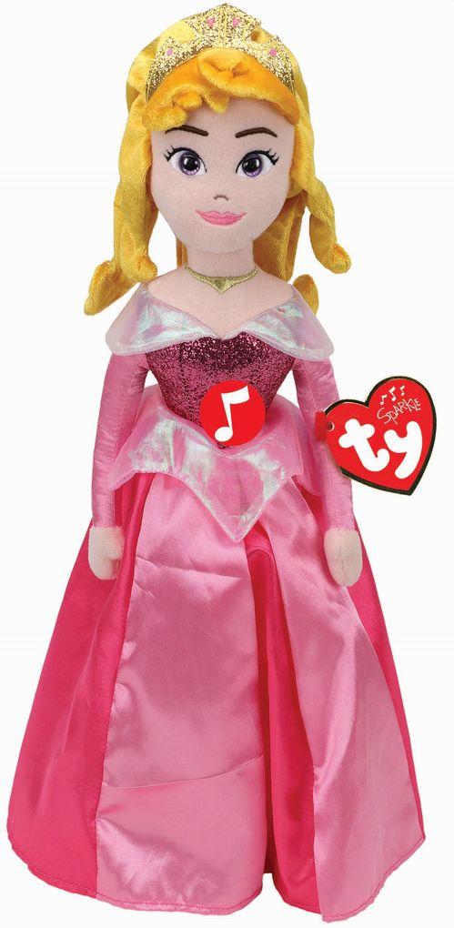 Ty - Beanie Babies Licensed - Disney Prinzessin - Aurora mit Sound, medium