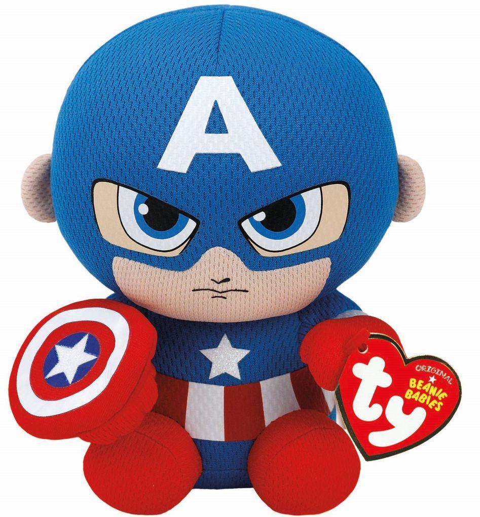 Ty - Beanie Babies Licensed - Marvel - Captain America, regular