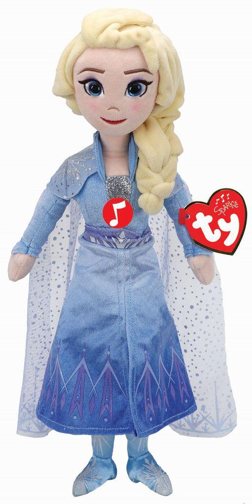 Ty - Beanie Babies Licensed - Frozen 2 - Elsa Prinzessin mit Sound, medium
