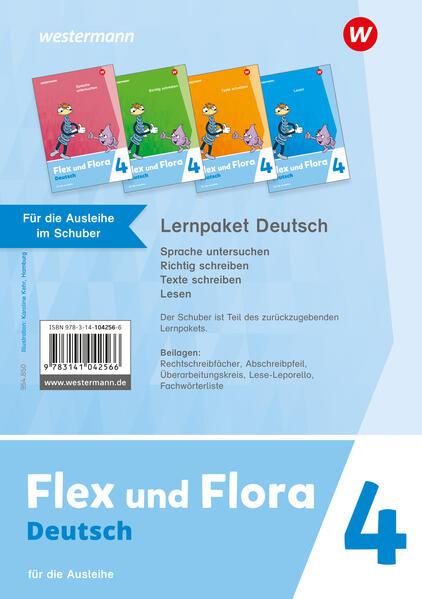 Flex und Flora 4. Lernpaket Deutsch 4 (Druckschrift) für Rheinland-Pfalz Für die Ausleihe