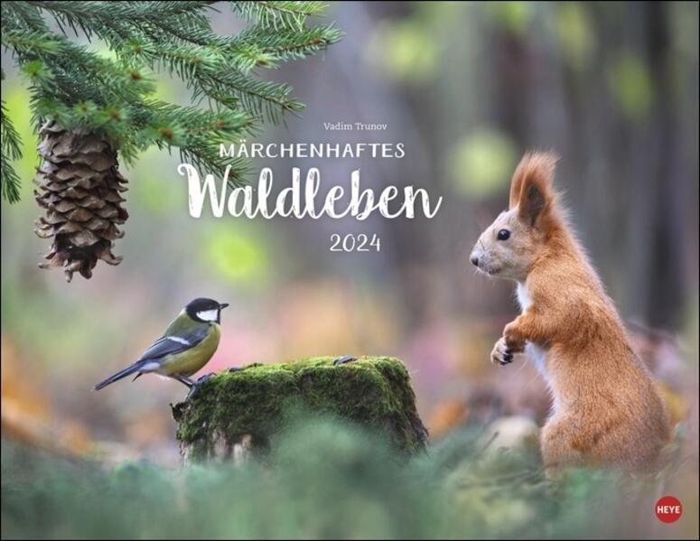 Trunov Märchenhaftes Waldleben Posterkalender. Naturkalender 2024 gestaltet mit Bildern des Naturfot