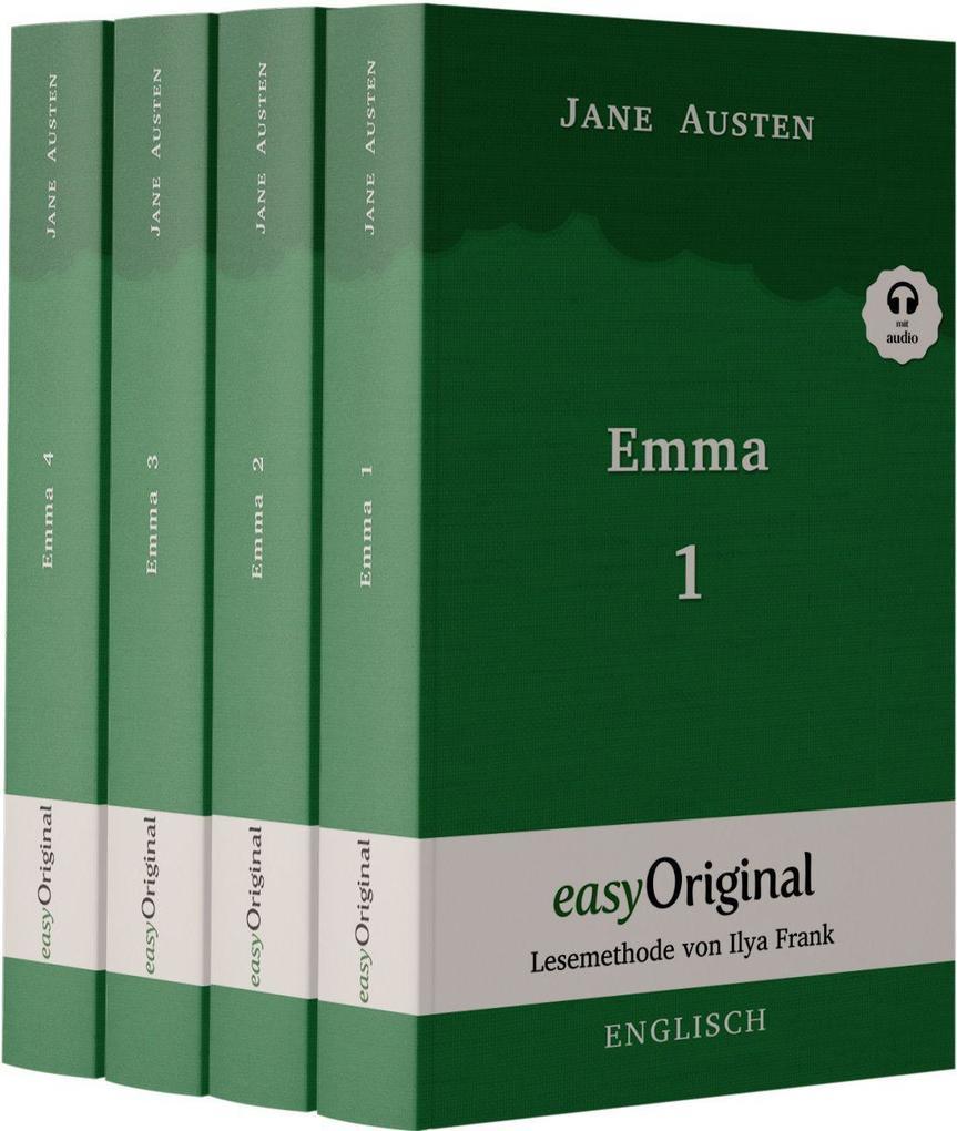 Emma - Teile 1-4 (Buch + Audio-Online) - Lesemethode von Ilya Frank - Zweisprachige Ausgabe Englisch-Deutsch