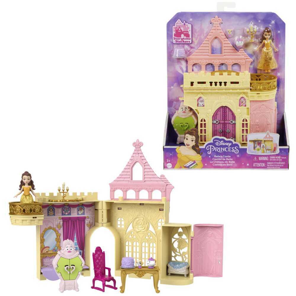 Mattel - Disney Prinzessin Steck- und Stapelschlösser: Belles Schloss