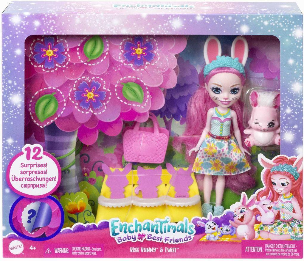 Enchantimals - Enchantimals Baby Best Friends Bree Bunny Puppe und Twist Bunny F