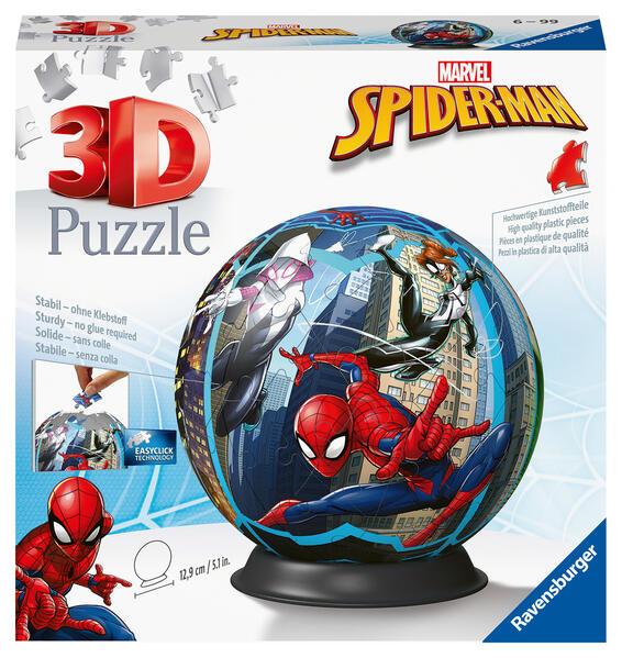 Ravensburger 3D Puzzle 11563 - Puzzle-Ball Spiderman - Puzzle-Ball mit vielen Comic-Szenen des Spinnenmanns - für Erwachsene und Kinder ab 6 Jahren