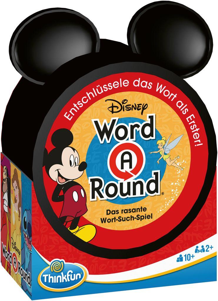 ThinkFun - 76549 - WordARound-Disney - Das Wortsuchspiel. Entschlüssle das Wort als Erster! Ein Suchspiel für 2-4 Spieler ab 10 Jahren.