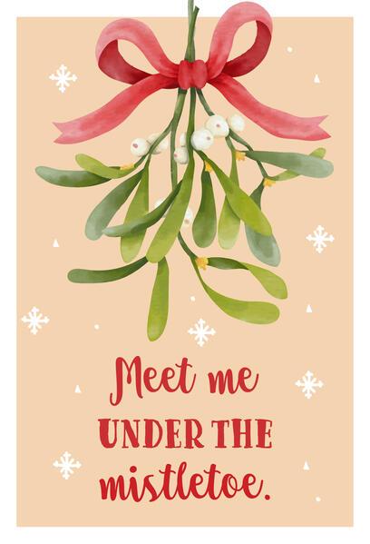 Ravensburger Puzzle 17358 - Happy Holidays - Meet me under the mistletoe - 99 Teile