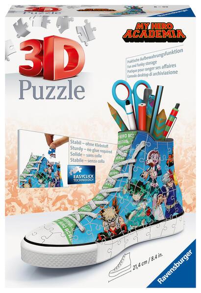 Ravensburger 3D Puzzle 11567 - Sneaker My Hero Academia - Praktischer Stiftehalter - Schreibtisch-Organizer für große und kleine Fans von Khei Horikoshis Manga Serie ab 8 Jahren