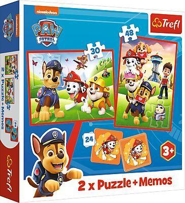 2 in 1 Puzzles + Memo PAW Patrol