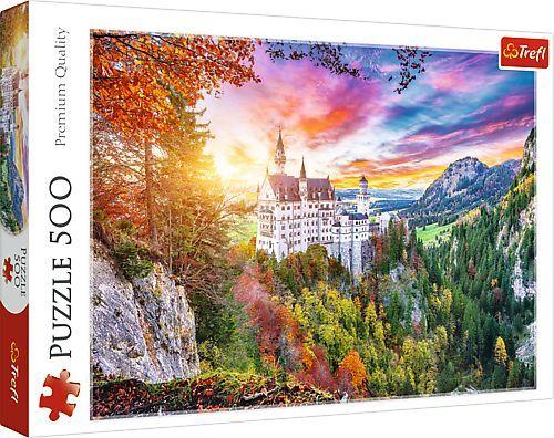 Puzzle 500 Blick auf Neuschwanstein, Deutschland