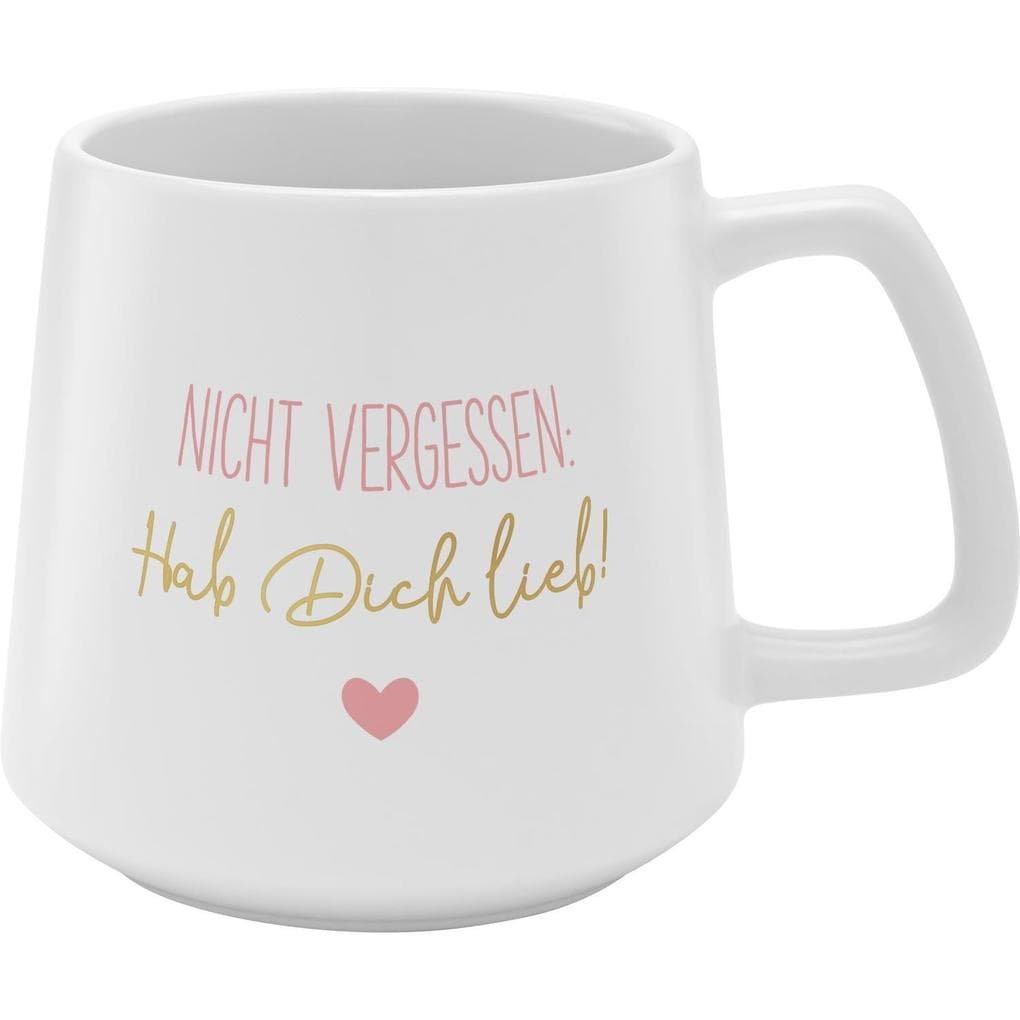 GRUSS & CO Tasse konisch "Hab dich lieb!"