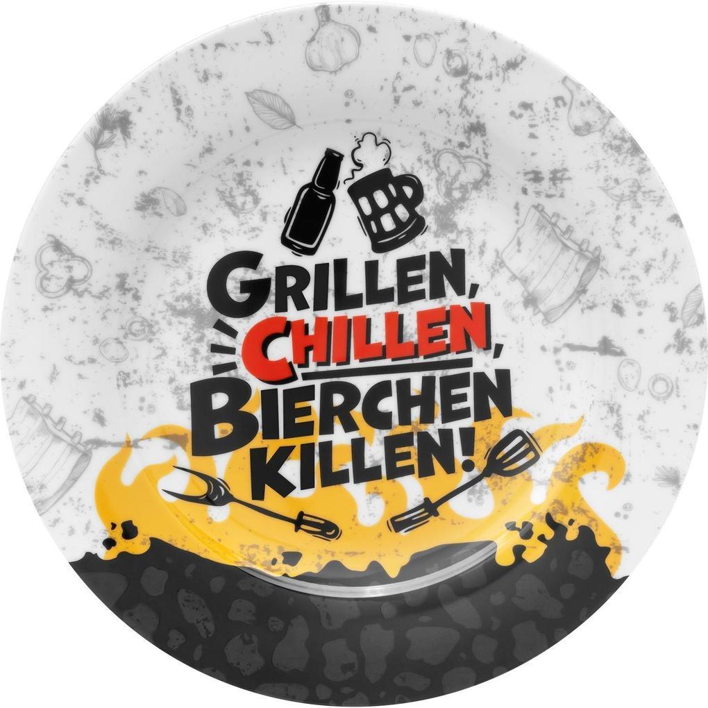 GRUSS & CO Teller Motiv Grillen