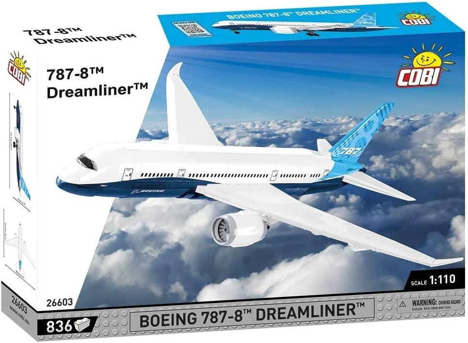 COBI 26603 - Boeing 787 Dreamliner, Passagierflugzeug, 836 Teile, Bausatz