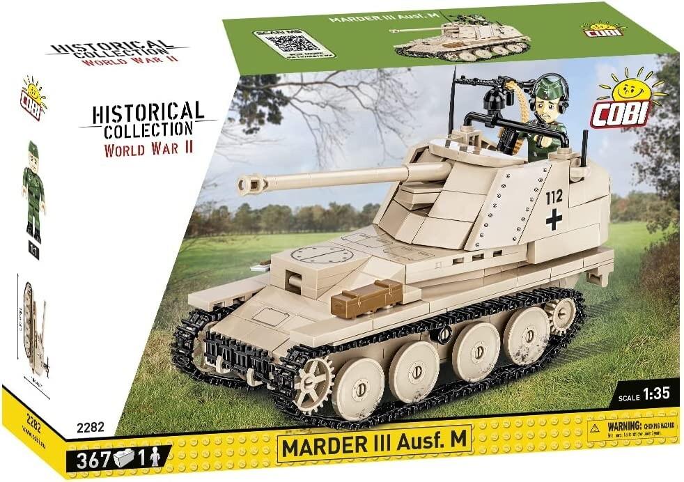 COBI Historical Collection 2282 - Marder III Ausf.M (Sd.Kfz.138), Jagd-Panzer, WWII, Bauset