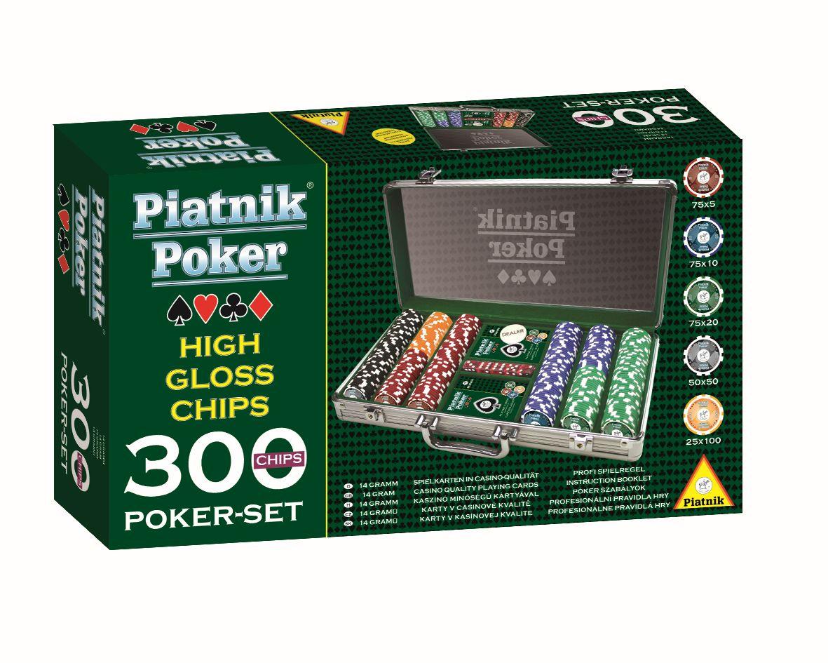 Piatnik - Pro Poker Alukoffer 300 High Gloss Chips
