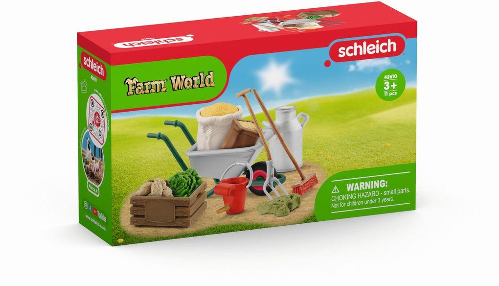 Schleich - Farm World - Stallpflege Zubehör