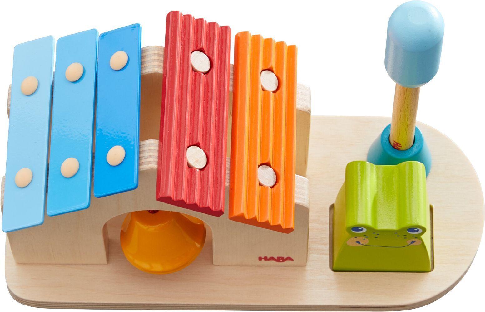 HABA 1305762001 - Metallophon Klanghaus, Kinder-Musikinstrument, Klangspielzeug