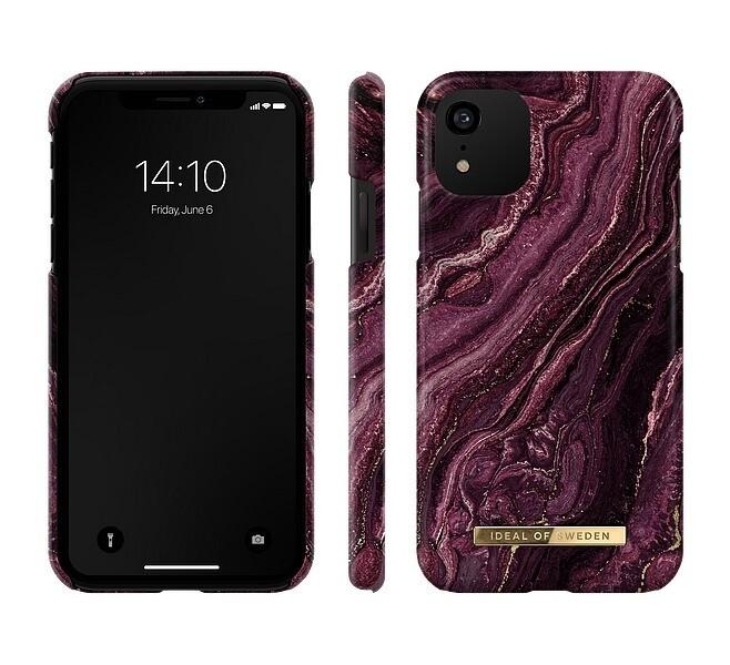 IDEAL OF SWEDEN iPhone 11/XR Fashion Case Golden Plum