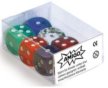 Amigo Spiele - Würfel Transparent W06 Set gem. MBE6