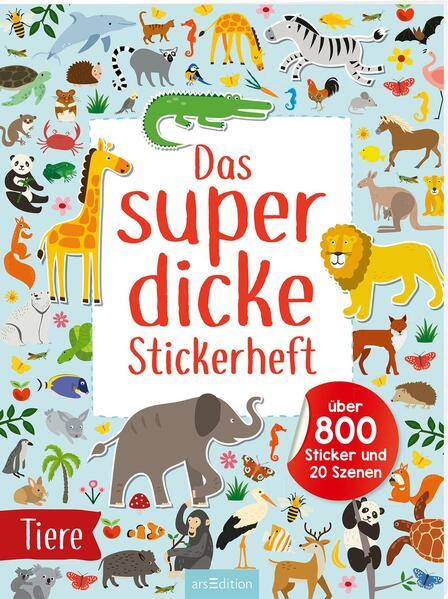 Das superdicke Stickerheft - Tiere