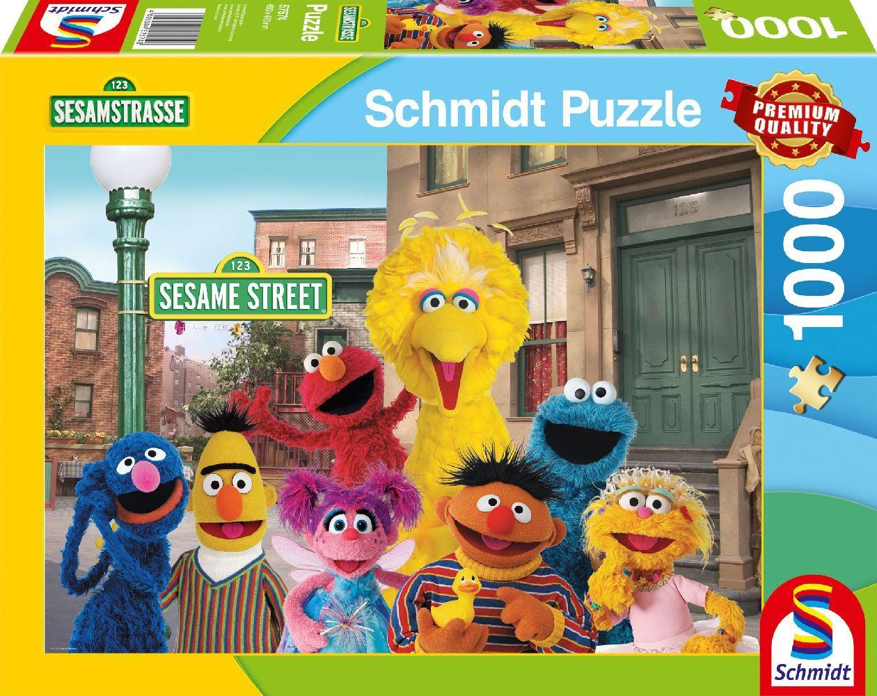 Schmidt Spiele - Sesamstrasse - Ein Wiedersehen mit guten alten Freunden, 1000 Teile