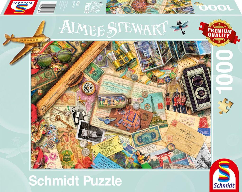 Schmidt Spiele - Aimee Stewart - Aufgetischt: Reise-Erinnerungen, 1000 Teile