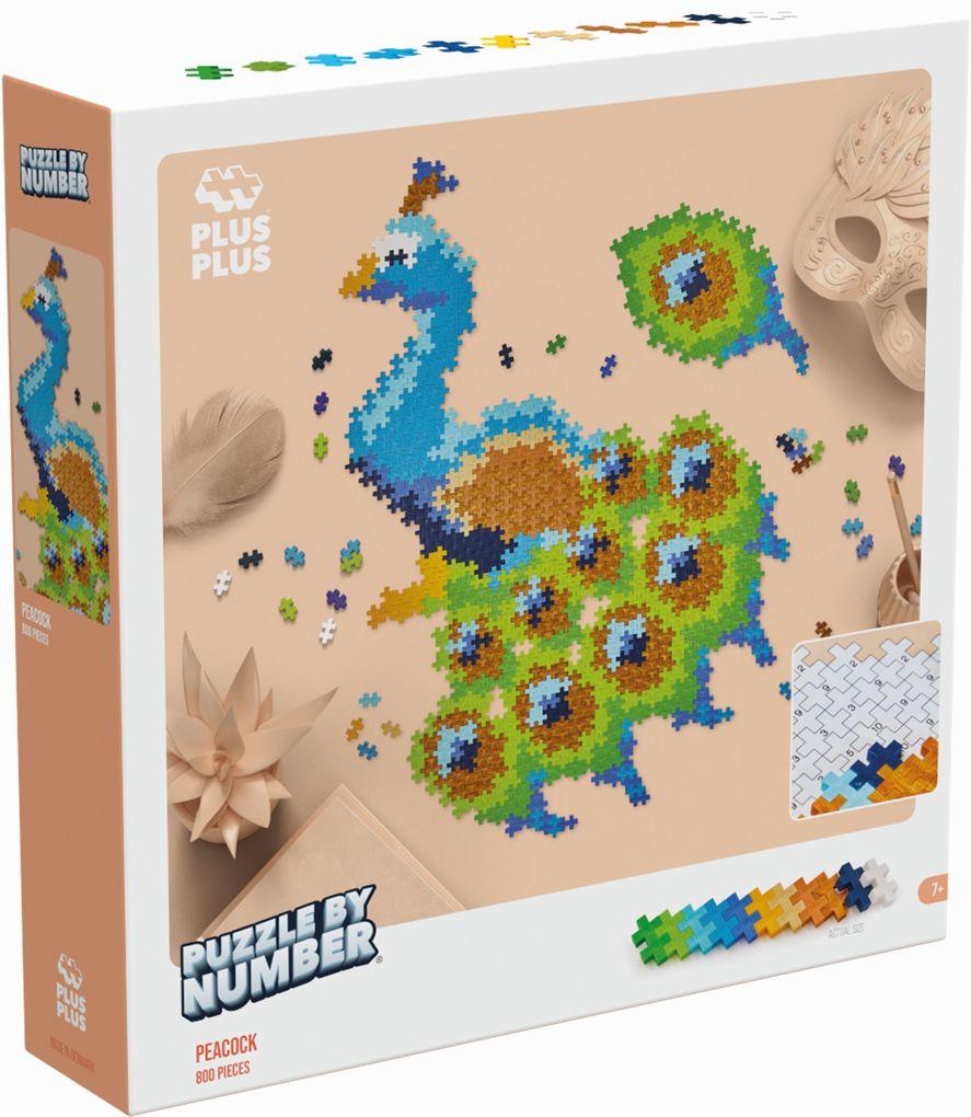 Plus-Plus - 800 Kreativ Bausteine Puzzle Pfau