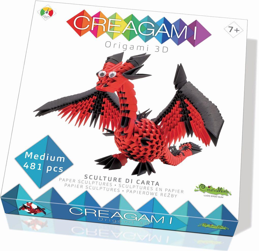 Creagami - Origami 3D Drachen, 481 Teile