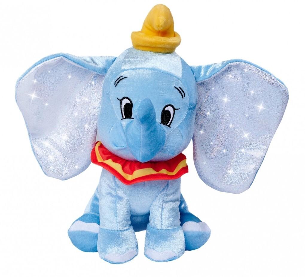 Simba 6315870404X06 - Disney 100 Jahre, Platinum Collection Dumbo, Plüsch-Elefant, 25 cm, Jubiläumsedition