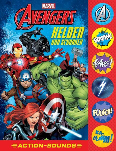 Marvel Avengers - Helden und Schurken - Action-Soundbuch mit 6 Geräuschen und 4 Comicgeschichten für