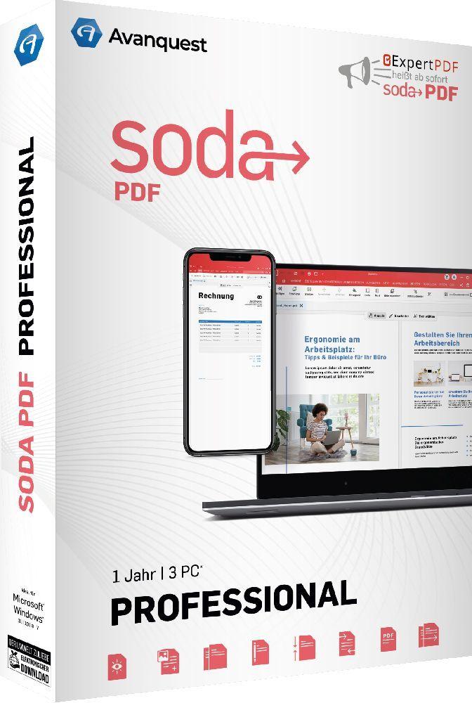 Soda PDF Professional, Code in a Box