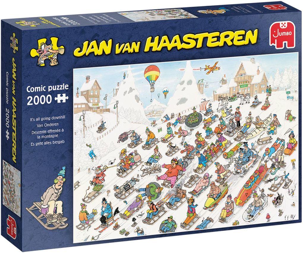 Jan van Haasteren - Es geht nur bergab - 2000 Teile