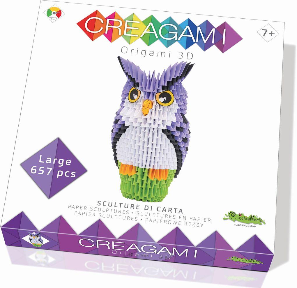 Creagami - Origami 3D Eule, 657 Teile