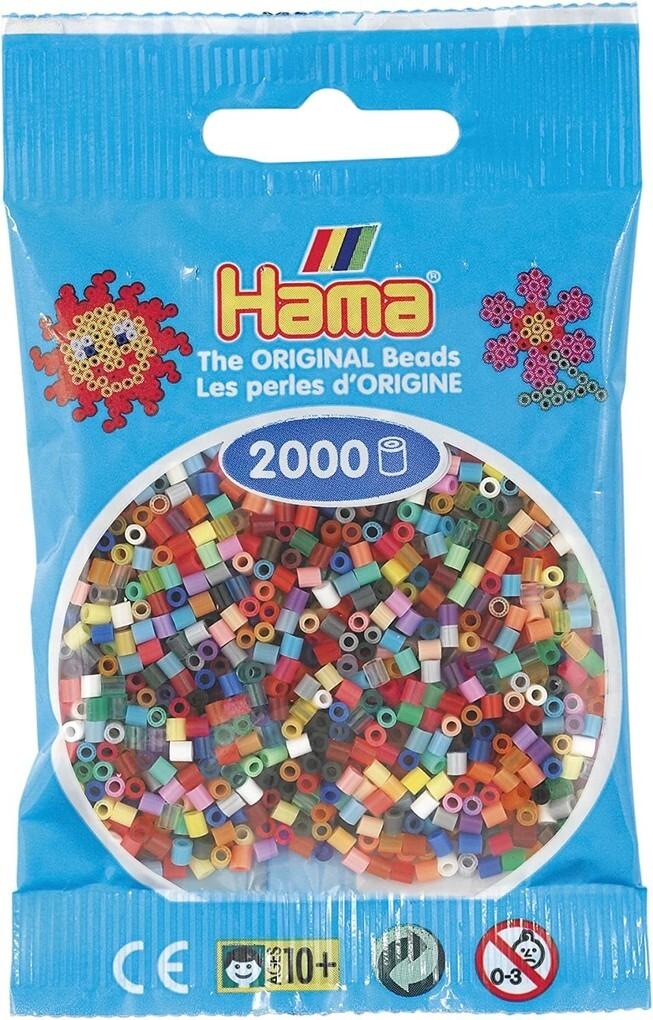 HAMA 501-00 - Bügelperlen Mini, ca. 2000 Stück, Volltonmix