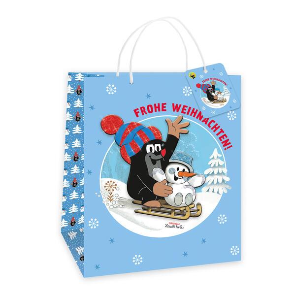 Trötsch Der kleine Maulwurf 3D-Geschenktasche Weihnachten groß