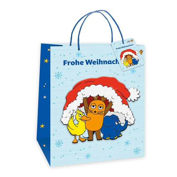 Trötsch Die Maus 3D-Geschenktasche Weihnachten medium