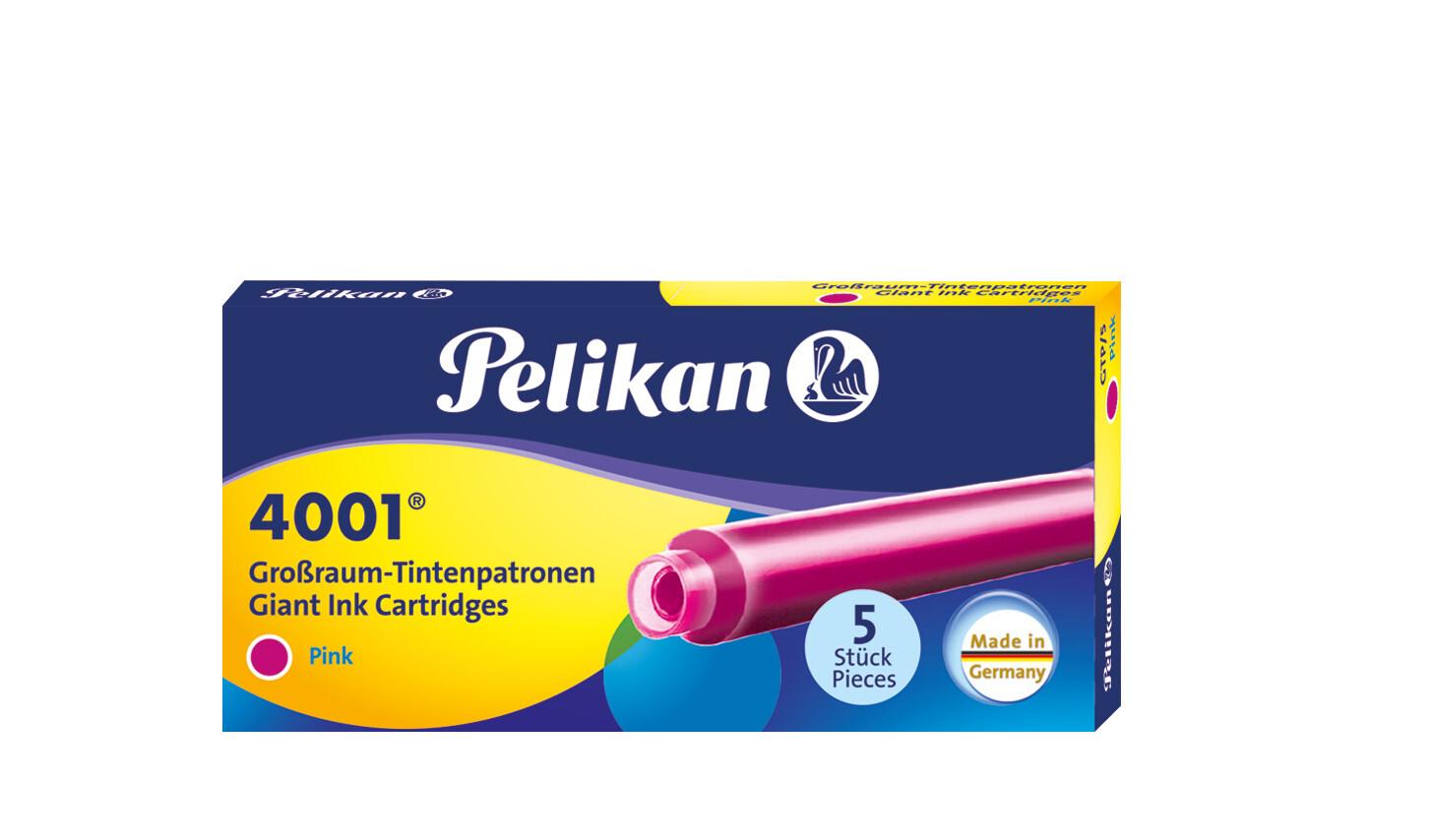 Pelikan Tintenpatronen 4001® 5er Set Großraum-Patronen, Pink