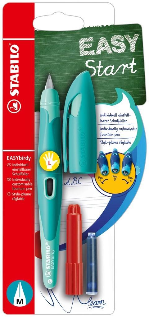 STABILO Füller EASYbirdy pastel Feder M aqua grün/Mint für Linkshänder