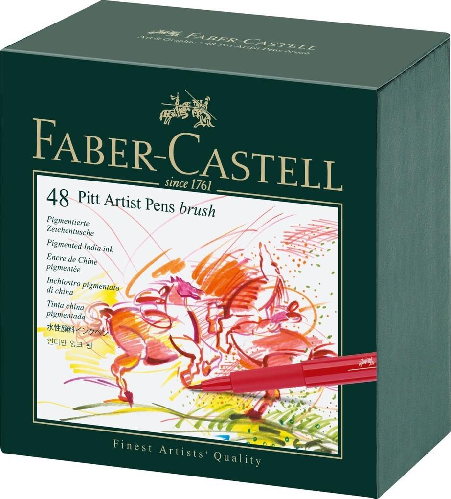 Faber-Castell Tuschestift Pitt Artist Pen B, 48er Atelierbox