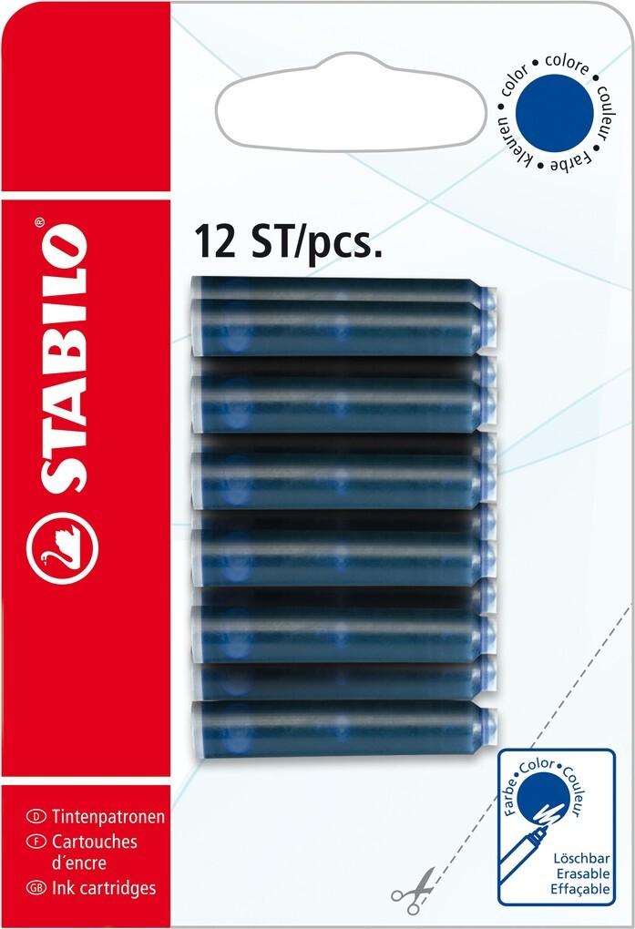 STABILO Tintenpatronen blau 12er Set