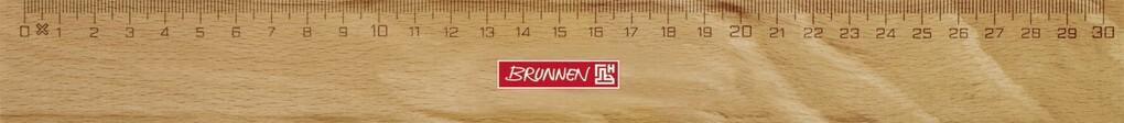 Brunnen Lineal Holz 30 cm