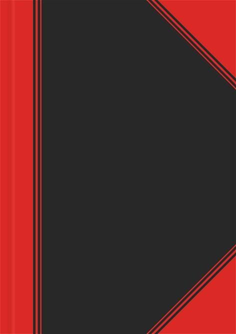 Landré China Kladde A5 liniert 96 Blatt schwarz/rot
